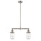 Dover Island Light shown in the Brushed Satin Nickel finish with a Seedy shade