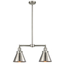 Appalachian Island Light shown in the Brushed Satin Nickel finish with a Brushed Satin Nickel shade