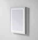 Aquadom 24in x 30in x 5in Left Hinge Royale Plus LED Lighted Mirror Glass Medicine Cabinet for Bathroom Defogger Dimmer Outlet