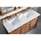 James Martin Savannah 60" Driftwood Double Vanity with 3 cm Arctic Fall Solid Surface Top 238-104-5611-3AF