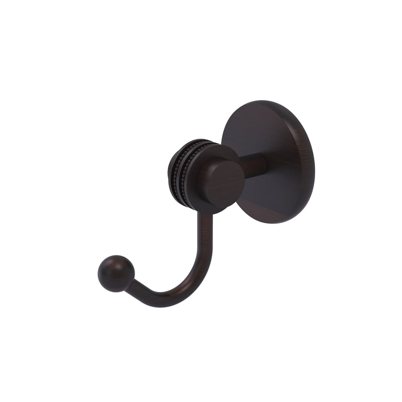 Allied Brass Satellite Orbit Two Collection Robe Hook with Dotted Accents 7220D-VB