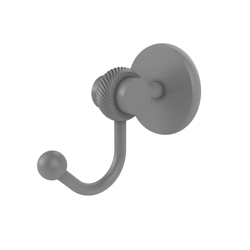 Allied Brass Satellite Orbit Two Collection Robe Hook with Twisted Accents 7220T-GYM