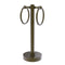 Allied Brass Vanity Top 2 Towel Ring Guest Towel Holder with Dotted Accents 953D-ABR