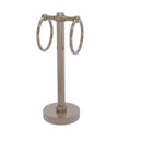 Allied Brass Vanity Top 2 Towel Ring Guest Towel Holder with Twisted Accents 953T-PEW