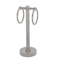 Allied Brass Vanity Top 2 Towel Ring Guest Towel Holder with Twisted Accents 953T-SN