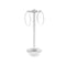 Allied Brass Vanity Top 2 Towel Ring Guest Towel Holder with Twisted Accents 953T-WHM