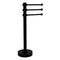 Allied Brass Vanity Top 3 Swing Arm Guest Towel Holder with Groovy Accents 973G-BKM