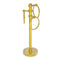 Allied Brass Vanity Top 3 Towel Ring Guest Towel Holder with Groovy Accents 983G-PB