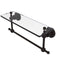 Allied Brass Astor Place 16 Inch Glass Vanity Shelf with Integrated Towel Bar AP-1TB-16-ORB