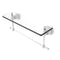 Allied Brass Astor Place 16 Inch Glass Vanity Shelf with Integrated Towel Bar AP-1TB-16-WHM