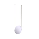 Allied Brass Frameless Round Ceiling Hung Mirror with Beveled Edge CH-90-SN