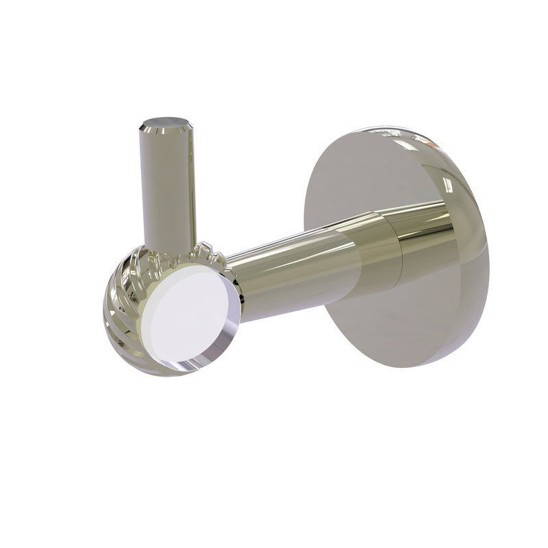 Allied Brass Clearview Collection Robe Hook with Twisted Accents CV-20T-PNI
