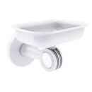 Allied Brass Clearview Collection Wall Mounted Soap Dish Holder with Dotted Accents CV-32D-WHM