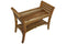 EcoDecors Symmetry 29" Teak Wood Shower Bench with Shelf and LiftAide Arms in EarthyTeak Finish ED932
