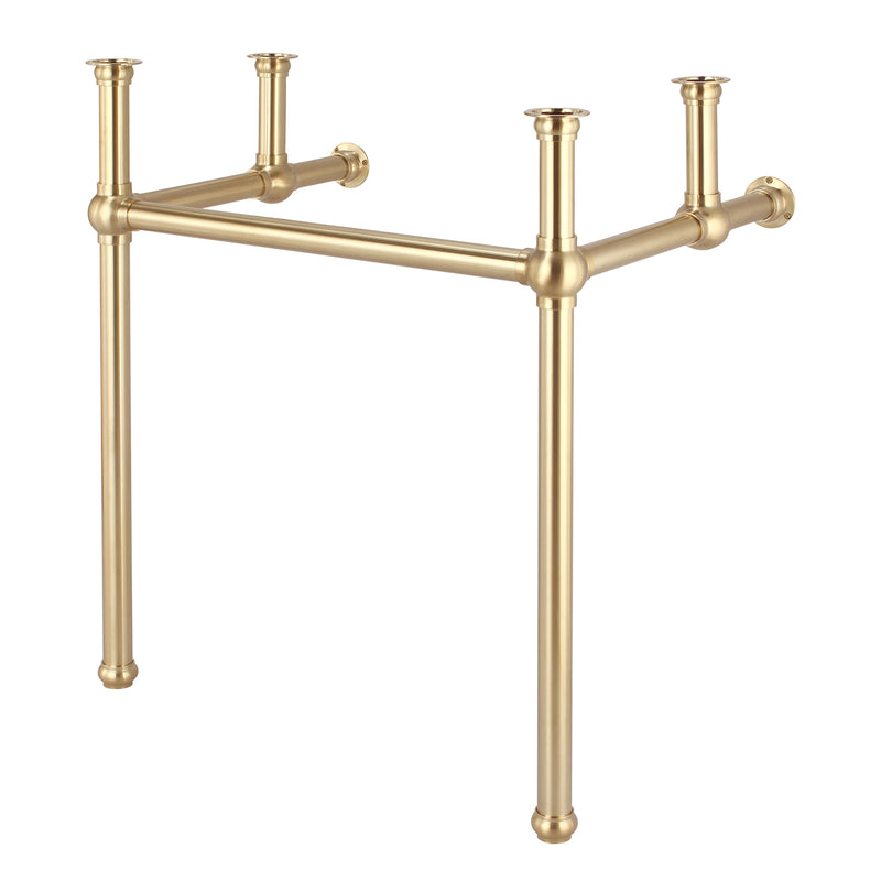 Water Creation Embassy 30" Wide Single Wash Stand and P-Trap included In Satin Gold Finish EB30B-0600