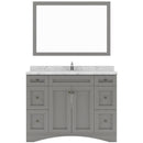 Modern Fittings Elise 48" Single Bath Vanity with Cultured Marble Quartz Top and Square Sink