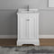 Fresca Windsor 24" Matte White Traditional Bathroom Cabinet with Top and Sink FCB2424WHM-CWH-U