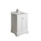 Fresca Windsor 24" Matte White Traditional Bathroom Cabinet w/ Top & Sink FCB2424WHM-CWH-U