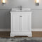 Fresca Windsor 30" Matte White Traditional Bathroom Cabinet with Top and Sink FCB2430WHM-CWH-U
