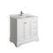 Fresca Windsor 36" Matte White Traditional Bathroom Cabinet w/ Top & Sink FCB2436WHM-CWH-U
