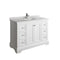 Fresca Windsor 48" Matte White Traditional Bathroom Cabinet w/ Top & Sink FCB2448WHM-CWH-U
