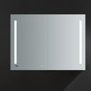 Fresca Tiempo 48" Wide x 36" Tall Bathroom Medicine Cabinet with LED Lighting and Defogger FMC014836