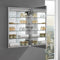 Fresca Spazio 24" Wide x 36" Tall Bathroom Medicine Cabinet with LED Lighting and Defogger FMC022436-R