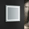 Fresca Santo 30" Wide x 30" Tall Bathroom Mirror w/ LED Lighting and Defogger FMR023030
