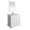Fresca Windsor 36" Matte White Traditional Bathroom Vanity w/ Mirror FVN2436WHM