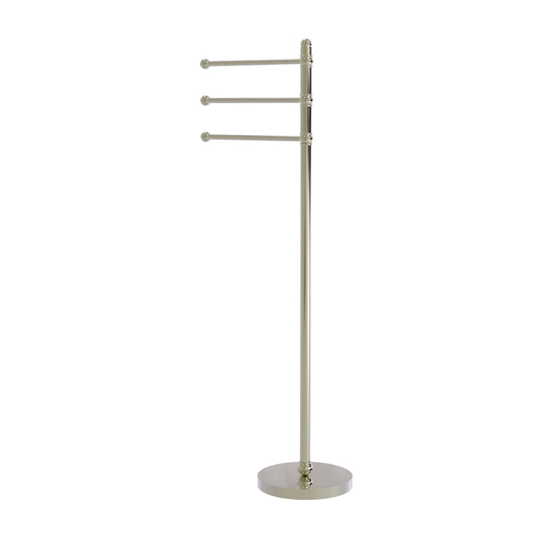 Allied Brass 49 Inch Towel Stand with 3 Pivoting Arms GLT-3-PNI
