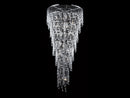 Avenue Lighting Hollywood Blvd. Collection Polished Nickel And Tear Drop Crystal Large Hanging Fixture Hanging Chandelier Polish Nickel / Clear Glass Tear Drops HF1805-PN