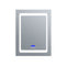 Lexora Bracciano 24" W x 36" H Surface-Mount LED Mirror for Medicine Cabinet with Defogger