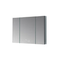 Lexora Savera 48" W x 32" H Recessed or Surface-Mount LED Mirror for Medicine Cabinet with Defogger