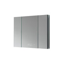 Lexora Savera 48" W x 36" H Recessed or Surface-Mount LED Mirror for Medicine Cabinet with Defogger