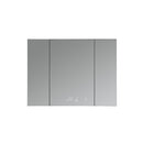 Lexora Savera 48" W x 36" H Recessed or Surface-Mount LED Mirror for Medicine Cabinet with Defogger