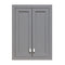 Water Creation Madison Collection Wall Cabinet in Cashmere Gray MADISON-TT-G