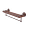 Allied Brass Monte Carlo Collection 22 Inch IPE Ironwood Shelf with Gallery Rail and Towel Bar MC-1-22TB-GAL-IRW-CA