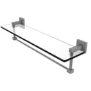 Allied Brass Montero Collection 22 Inch Glass Vanity Shelf with Integrated Towel Bar MT-1-22TB-GYM