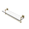 Allied Brass Montero Collection 22 Inch Glass Vanity Shelf with Integrated Towel Bar MT-1-22TB-UNL