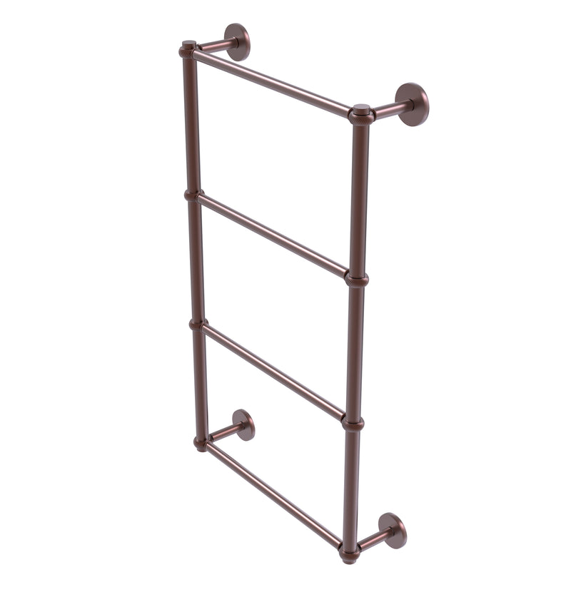 Allied Brass Prestige Skyline Collection 4 Tier 36 Inch Ladder Towel Bar with Twisted Detail P1000-28T-36-CA