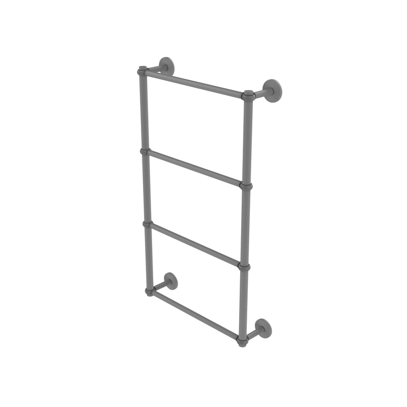 Allied Brass Prestige Skyline Collection 4 Tier 36 Inch Ladder Towel Bar with Twisted Detail P1000-28T-36-GYM