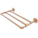 Allied Brass Pipeline Collection 18 Inch Wall Mounted Towel Shelf P-230-18-TS-BBR