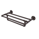 Allied Brass Pipeline Collection 18 Inch Wall Mounted Towel Shelf with Towel Bar P-240-18-TSTB-ORB