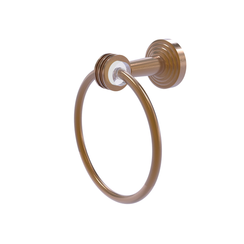 Allied Brass Pacific Beach Collection Towel Ring with Dotted Accents PB-16D-BBR