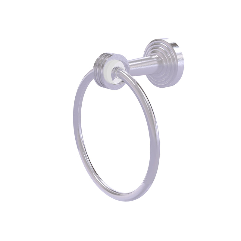 Allied Brass Pacific Beach Collection Towel Ring with Dotted Accents PB-16D-SCH