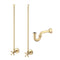 Water Creation Embassy 30" Wide Single Wash Stand and P-Trap included In Satin Gold Finish EB30B-0600