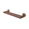 Allied Brass Que New Collection 22 Inch Solid IPE Ironwood Shelf with Gallery Rail QN-1-22-GAL-IRW-BBR