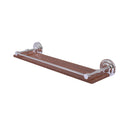 Allied Brass Que New Collection 22 Inch Solid IPE Ironwood Shelf with Gallery Rail QN-1-22-GAL-IRW-PC