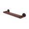 Allied Brass Que New Collection 22 Inch Solid IPE Ironwood Shelf with Gallery Rail QN-1-22-GAL-IRW-VB