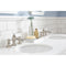 Water Creation Queen 60" Double Sink Quartz Carrara Vanity In Pure White with F2-0013-05-FX Lavatory Faucet QU60QZ05PW-000FX1305